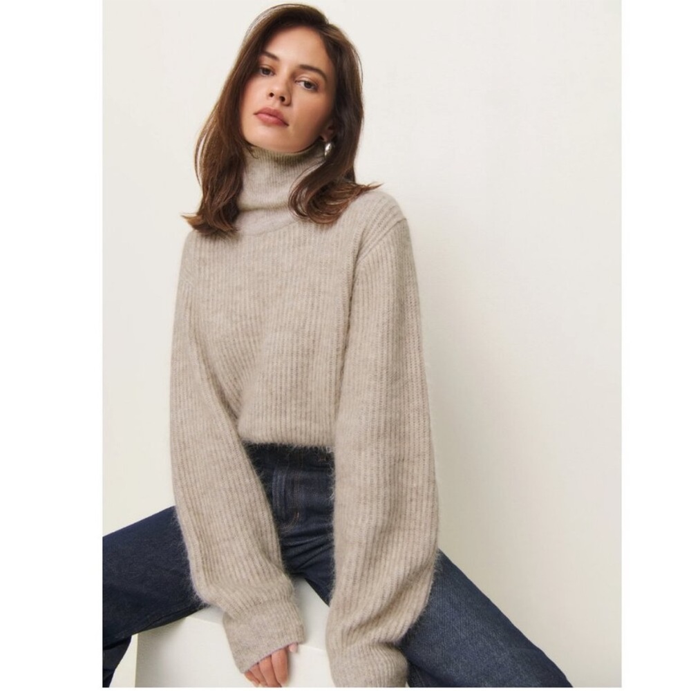 Reformation Cosmia Alpaca Blend Turtleneck Sweater
